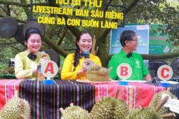 Nữ bí thư xã tham gia livestream, giúp nông dân bán gần 60 tấn sầu riêng