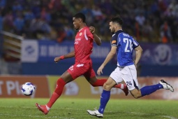 Trực tiếp bóng đá Becamex TP.HCM - Công an Hà Nội: Leo Artur ghi bàn thứ 3 (V-League)