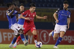 Bóng đá - Video bóng đá Becamex TP.HCM - Công an Hà Nội: Quang Hải rực sáng, thẻ đỏ bước ngoặt (V-League)