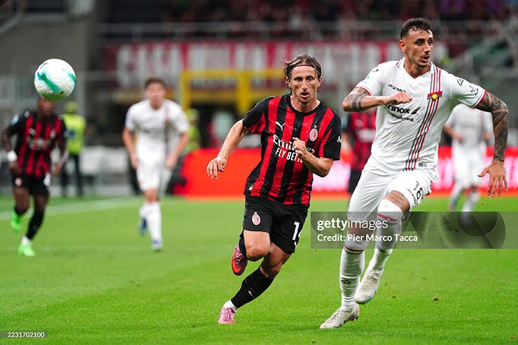 Lão tướng Modric không thể giúp AC Milan chiến thắng