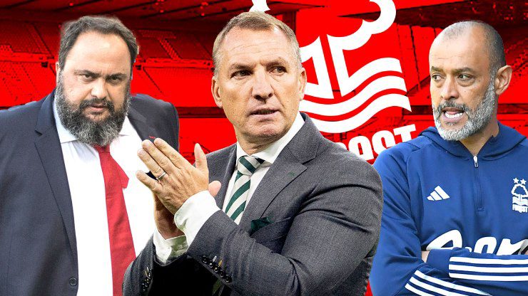 Nottingham Forest muốn sa thải HLV Nuno Santo và bổ nhiệm Brendan Rodgers