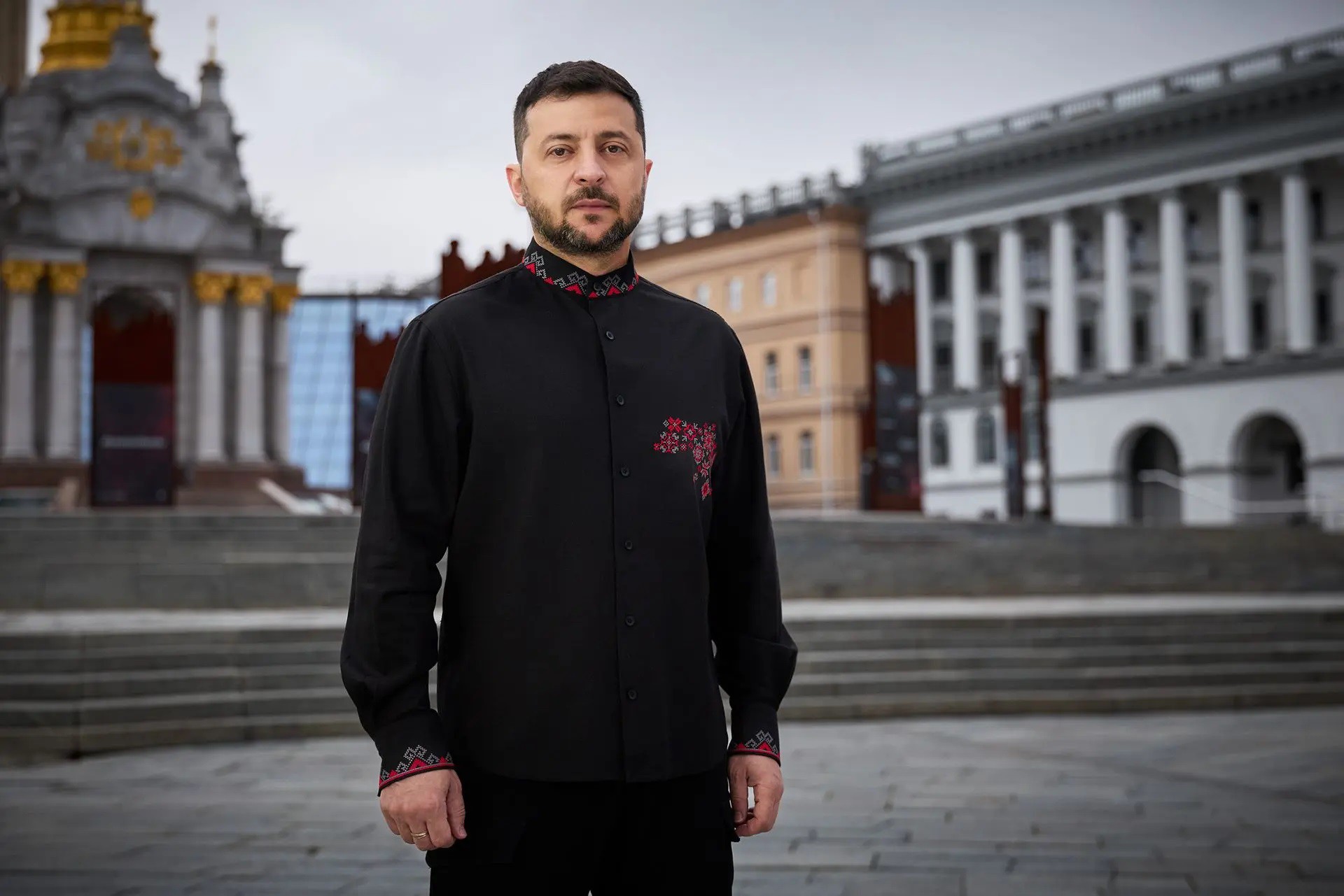 Ông Zelensky trong lễ kỷ niệm Ngày Độc lập của Ukraine (ảnh: Kyiv Independent)