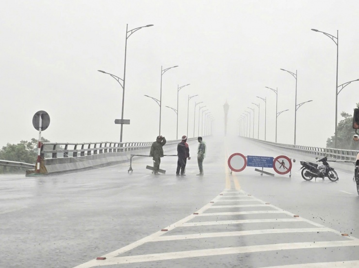 Trước giờ "G" bão số 5 Kajiki đổ bộ, mưa trắng trời, cây đổ, gió giật mạnh - 8