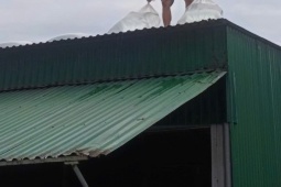 Tin tức trong ngày - Trèo lên mái nhà chống bão số 5, chồng bị điện giật tử vong, vợ và con bị thương