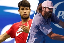 Thể thao - Dự đoán tennis US Open ngày 25/8: Alcaraz đấu "máy giao bóng" cao 2m11