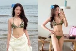 Bạn trẻ - Cuộc sống - "Hot girl ảnh thẻ" hớp hồn fan với phong cách đi biển đầy cuốn hút