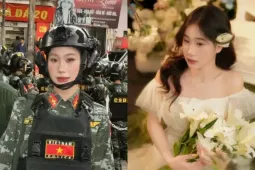 Bạn trẻ - Cuộc sống - Bông hồng thép xinh đẹp giữa đội hình Cảnh sát đặc nhiệm của A80