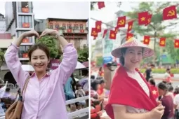 Giải trí - Sao Việt háo hức xem buổi tổng hợp luyện diễu binh