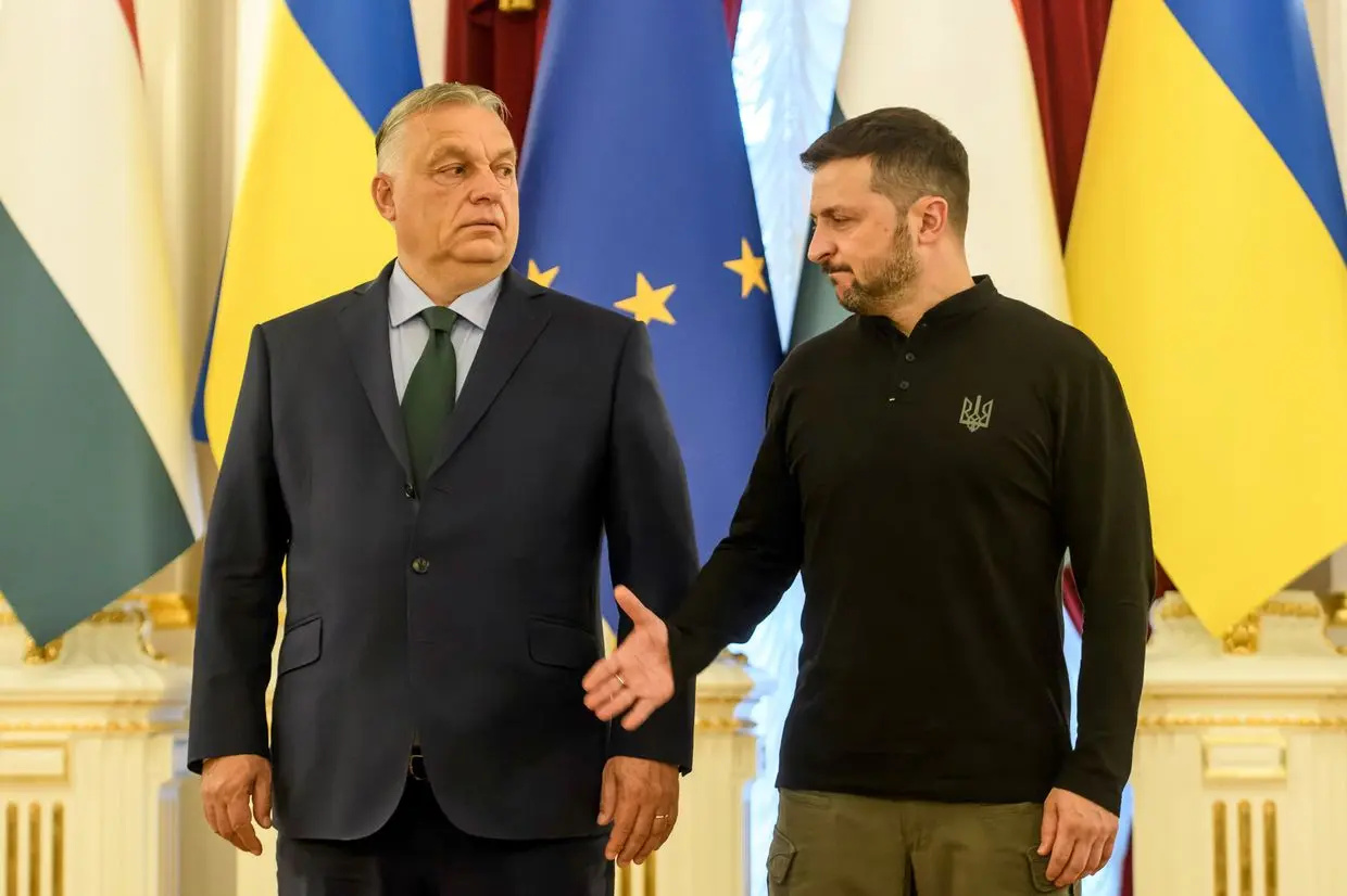 Ông Zelensky và ông Orban gặp nhau ở Kiev vào ngày 2/7/2024. Ảnh: NurPhoto.