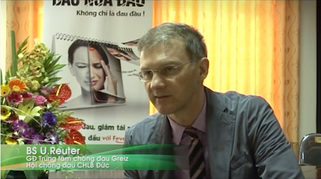 Bác sỹ U.Reuter, chuyên gia thần kinh học đến từ CHLB. Đức