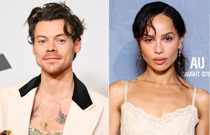 Harry Styles và Zoe Kravitz. Ảnh: Wire