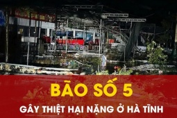 Hà Tĩnh thiệt hại nặng do bão số 5 gây ra