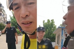 Bạn trẻ - Cuộc sống - Con trai làm bảo vệ thẳng tay chặn ông bố shipper, dân mạng cười ngất