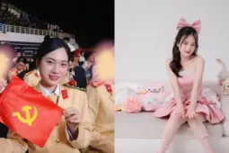 "Bông hồng thép" xinh đẹp trong khối diễu binh, diễu hành A80