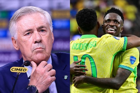HLV Ancelotti gây sốc ở ĐT Brazil: Loại toàn bộ dàn sao Real Madrid, Cunha được triệu tập