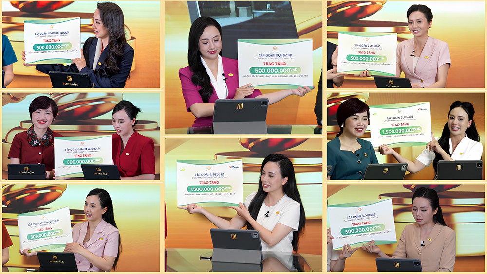 Sunshine Group trích lập tổng cộng 8 tỷ đồng sau 16 phiên livestream đầu tiên, góp phần xây dựng 20 mái ấm cho các em nhỏ có hoàn cảnh khó khăn tại các tỉnh thành và 2 điểm trường ở Cao Bằng