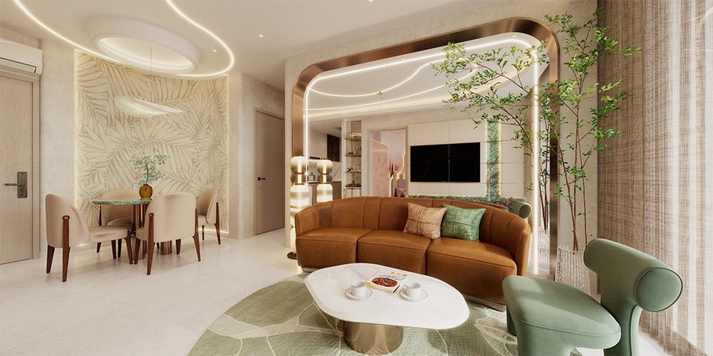 Không gian căn hộ AVA Center được bàn giao với nội thất đồng bộ, tinh tế.