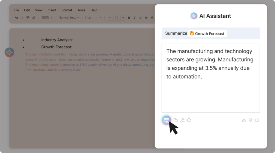 Thêm bộ công cụ AI hỗ trợ soạn email, xử lý văn bản và bảng tính - 2