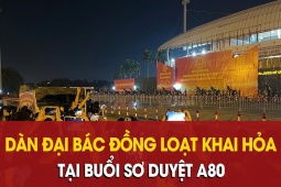 15 khẩu đại bác đồng loạt khai hỏa buổi sơ duyệt A80