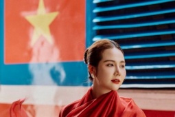 Nữ diễn viên VTV gây chú ý với bộ ảnh 'hòa bình đẹp lắm'