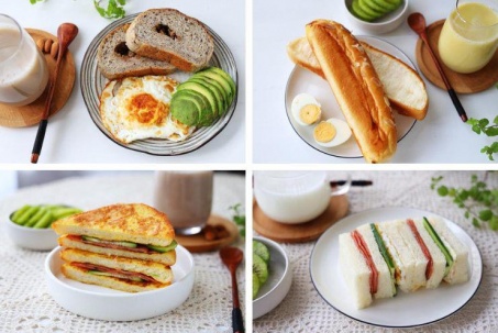 Bữa sáng cả tuần với bánh mì, không lo trùng lặp, làm nhanh 15 phút