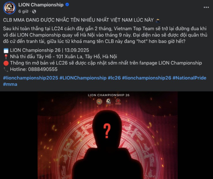 LION Championship, đấu trường MMA lớn nhất Việt Nam rất biết cách để làm người hâm mộ tò mò