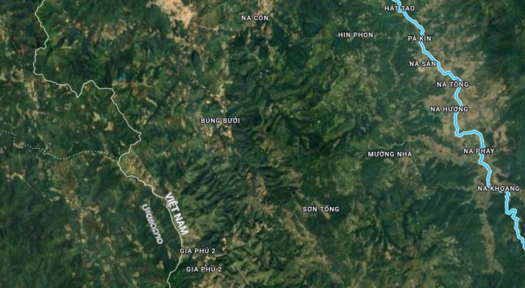 Các bản được cho là mất nhiều gia súc do sói tấn công. Ảnh: Google maps.