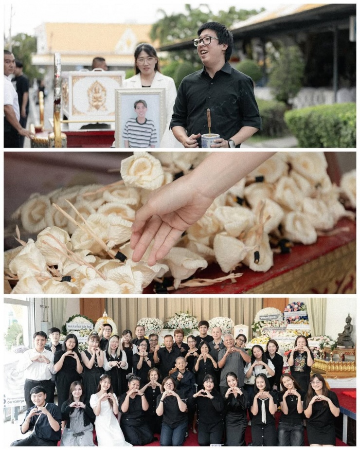Những hình ảnh trong lễ tang được Near chia sẻ trên mạng xã hội, khiến nhiều người xúc động.