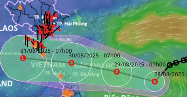 Áp thấp nhiệt đới hướng thẳng miền Trung