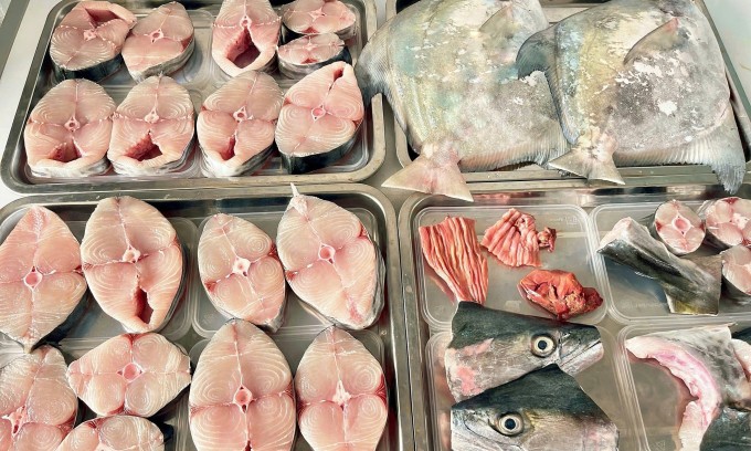 Cá biển là sản phẩm tăng giá 20-30% so với cùng kỳ năm ngoái. Ảnh: Lê Lân
