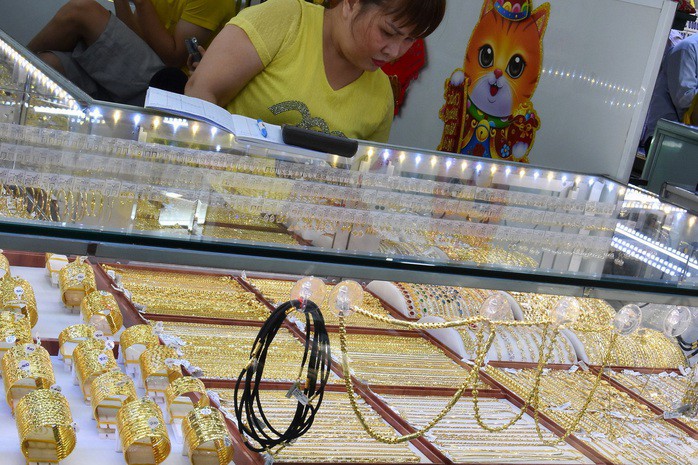 Giá vàng miếng SJC tăng nhanh vào cuối ngày