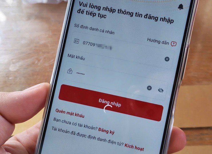 VNeID đang khó truy cập.