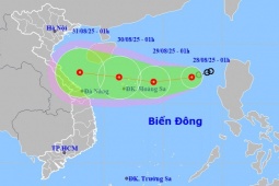 Cập nhật đường đi mới nhất của áp thấp nhiệt đới trên Biển Đông