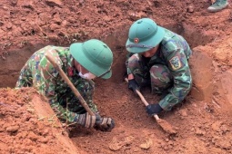 Phát hiện nhiều hài cốt liệt sĩ ở Quảng Trị