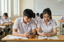 Hà Nội yêu cầu thu điện thoại của học sinh trước giờ học