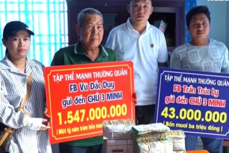 Ông Ba Minh - nhân vật đang "nóng" trên mạng xã hội - nhận gần 1,6 tỉ đồng từ 2 Facebooker