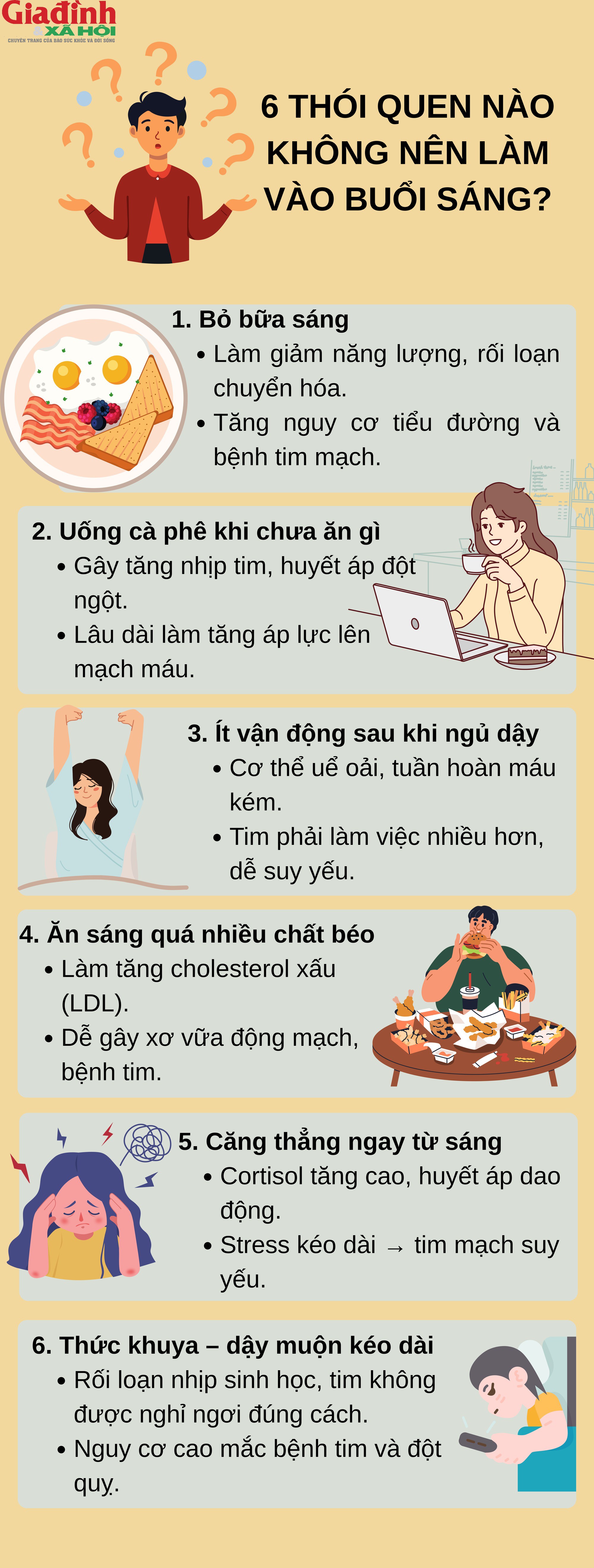 6 thói quen buổi sáng khiến tim ‘kêu cứu’ – bạn có đang mắc phải? - 1