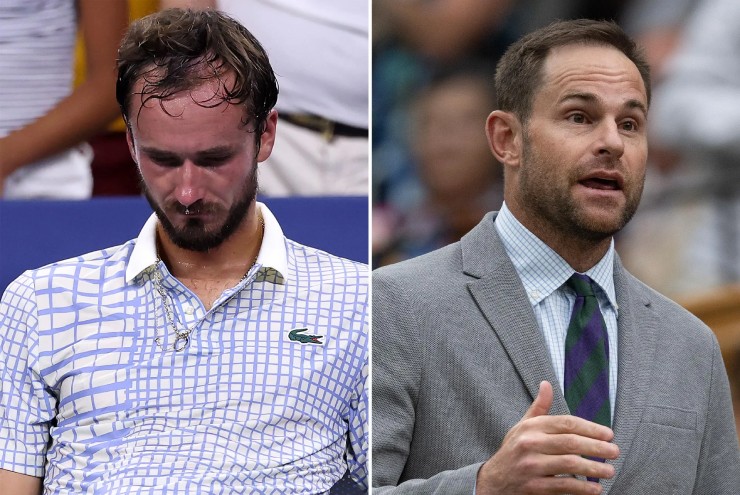 Roddick châm chọc Medvedev sau sự cố ở vòng 1 US Open 2025