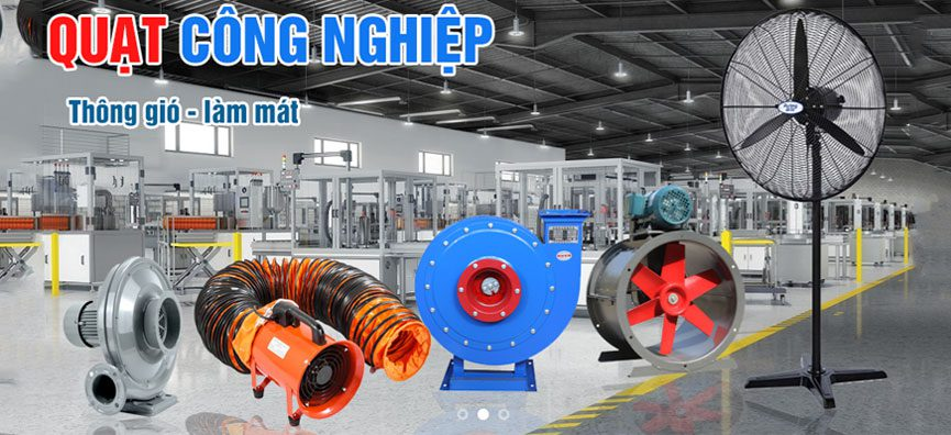 Các mẫu quạt công nghiệp đa dạng tại công ty Phú Khang