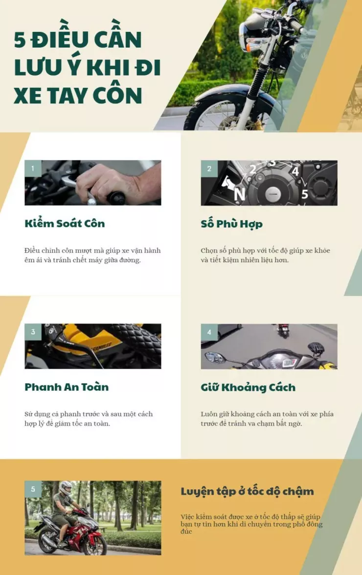 5 điều cần lưu ý khi đi xe tay côn - 1