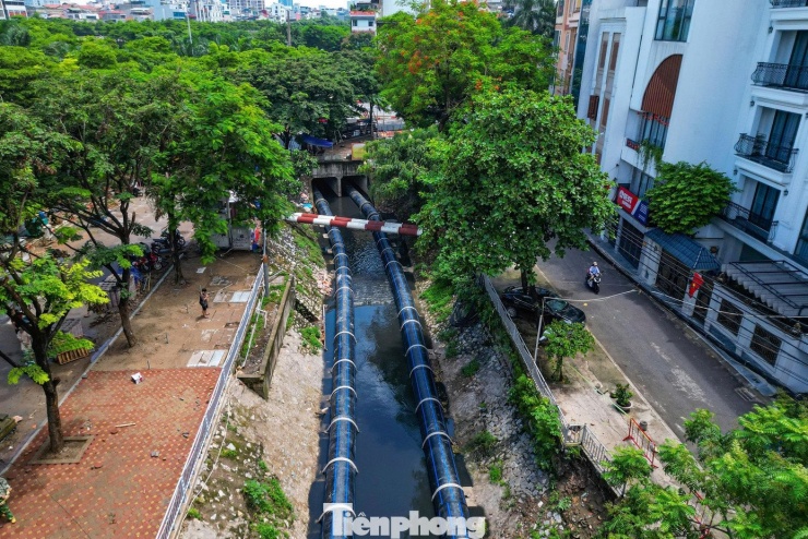 Đường ống khổng lồ dẫn nước hồ Tây ‘hồi sinh’ sông Tô Lịch - 12