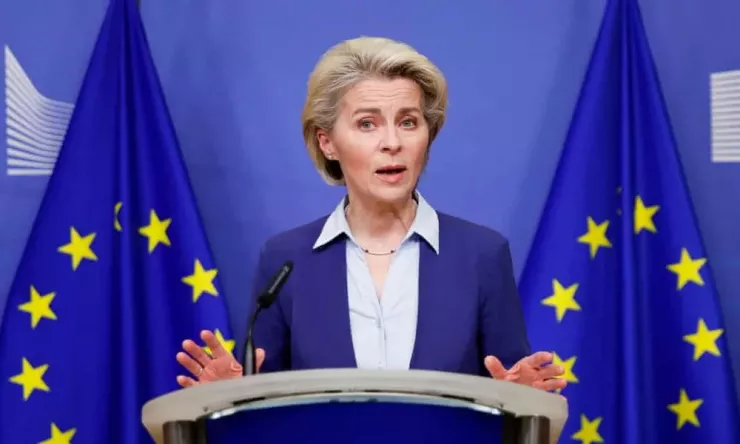 Chủ tịch Ủy ban châu Âu Ursula von der Leyen. Ảnh: Johanna Geron/EPA