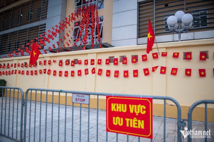 Khu vực ưu tiên dành cho các cựu chiến binh trên đường Hùng Vương 