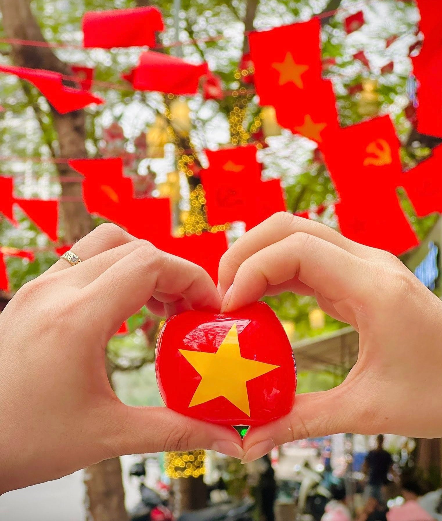 Chị em sáng tạo 'mâm cỗ yêu nước' gây sốt, chia sẻ điều xúc động - 7