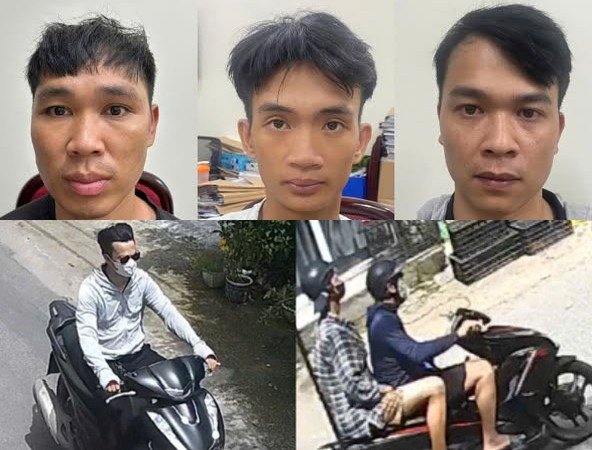 Nhóm đối tượng bị bắt giữ.