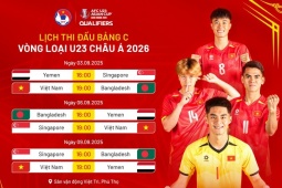 Bóng đá - Lịch thi đấu ĐT bóng đá U23 Việt Nam, lịch thi đấu vòng loại U23 châu Á 2026