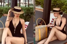 Hot mom Phanh Lee "thả dáng" với bikini 1 mảnh ấn tượng