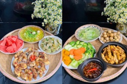 Ẩm thực - Thực đơn cơm nhà ngon lành, bổ dưỡng của bà mẹ 3 con