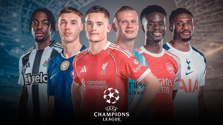 Ngoại hạng Anh có 6 đại diện tham dự Champions League