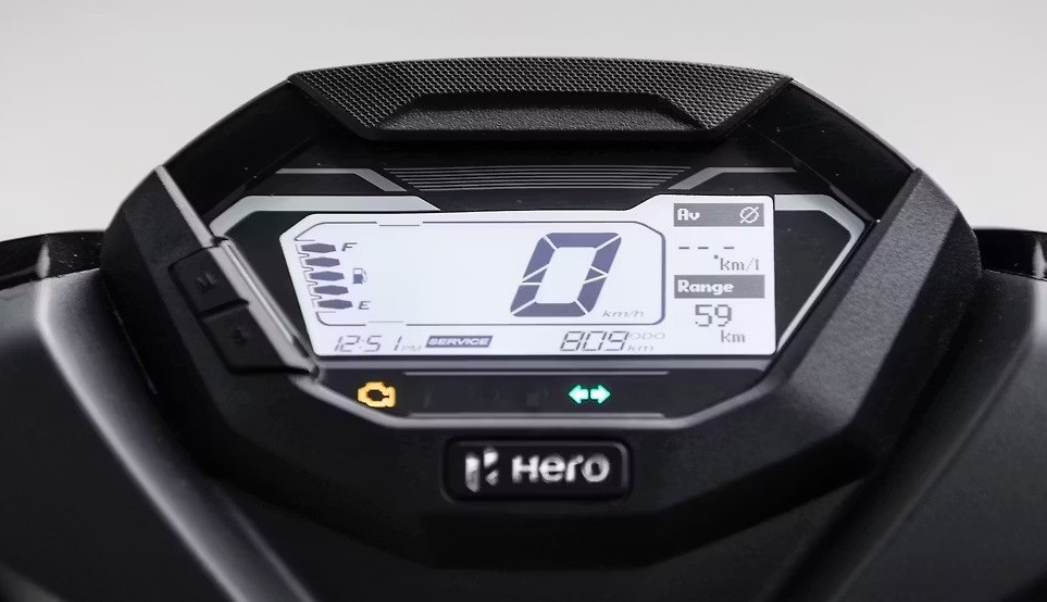 Hero Xoom 125R trang bị màn hình LCD sắc nét